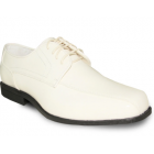 JEAN YVES Men Dress Shoe JY02 Oxford Formal Tuxedo for Prom & Wedding Shoe Ivory Patent - Wide Width Available